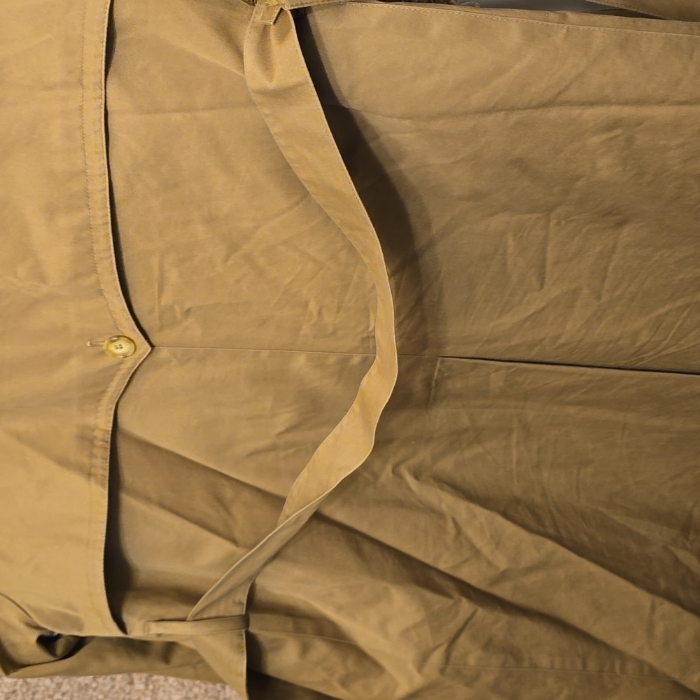 Vintage London Fog Tempo Europa Beige Double Breasted Trench Coat 10 Reg. Wool - Picture 13 of 16